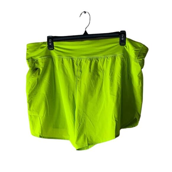 Nike Dri Fit Running Short Womens Size 2X Atomic Green Brief Lined 3" Activewear - Picture 4 of 10